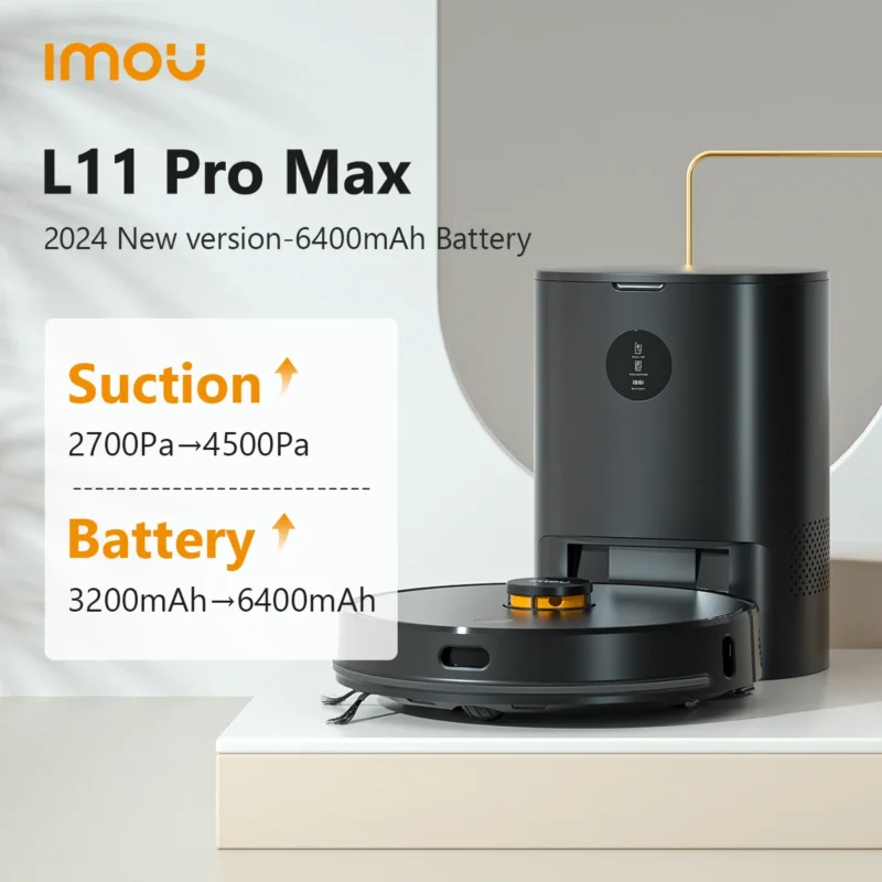 مكنسة كهربائية روبوت Pro Max ،ممسحة وكاسحة