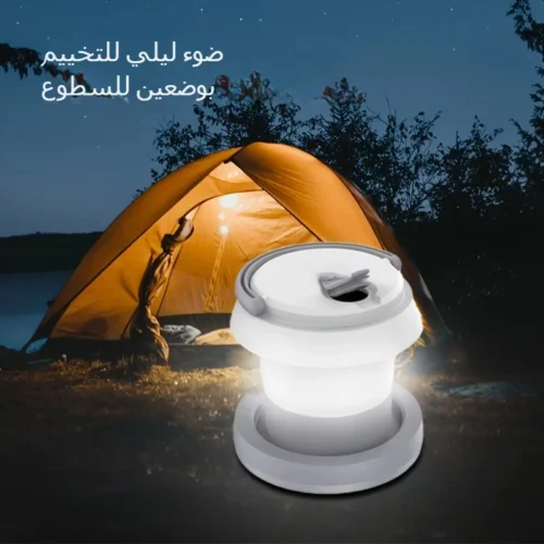 WOWER المحمولة بيديت طوي 1L المرحاض البخاخ السفر شطاف مع الضوء للتنظيف الشخصي المشي لمسافات طويلة فانوس التخييم