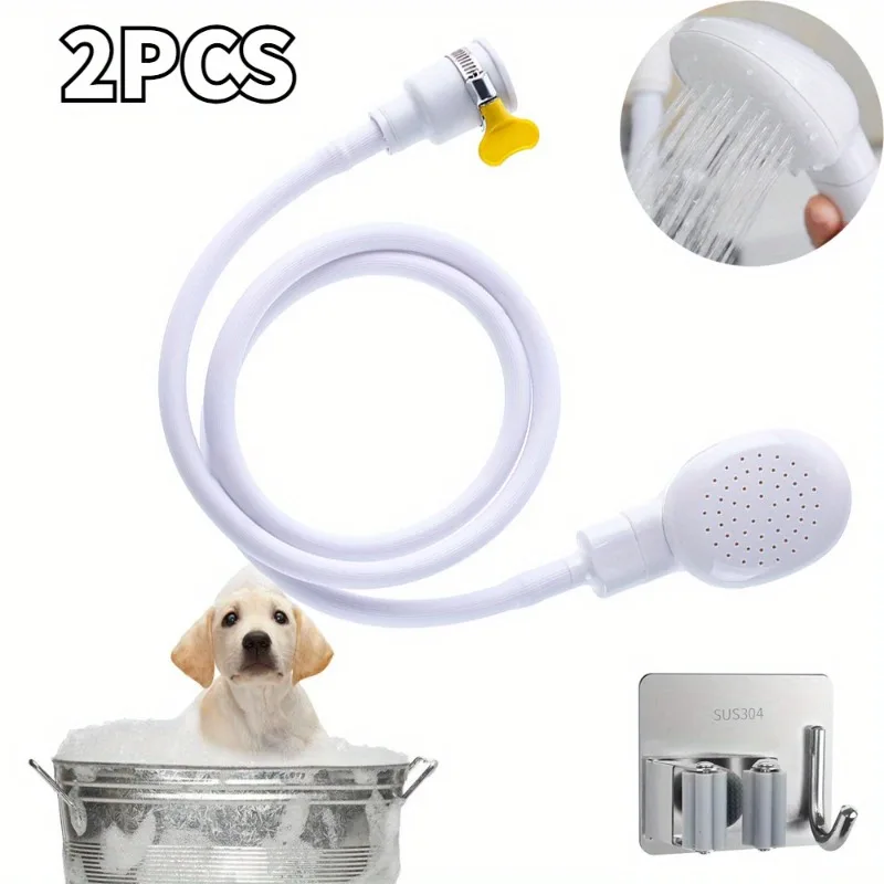 بخاخ دش محمول باليد لاستحمام الحيوانات الأليفة وغسل الشعر سهل التركيب وإكسسوارات الدش متعددة الأغراض 1 بخاخ دش محمول باليد لاستحمام الحيوانات الأليفة وغسل الشعر سهل التركيب وإكسسوارات الدش متعددة الأغراض